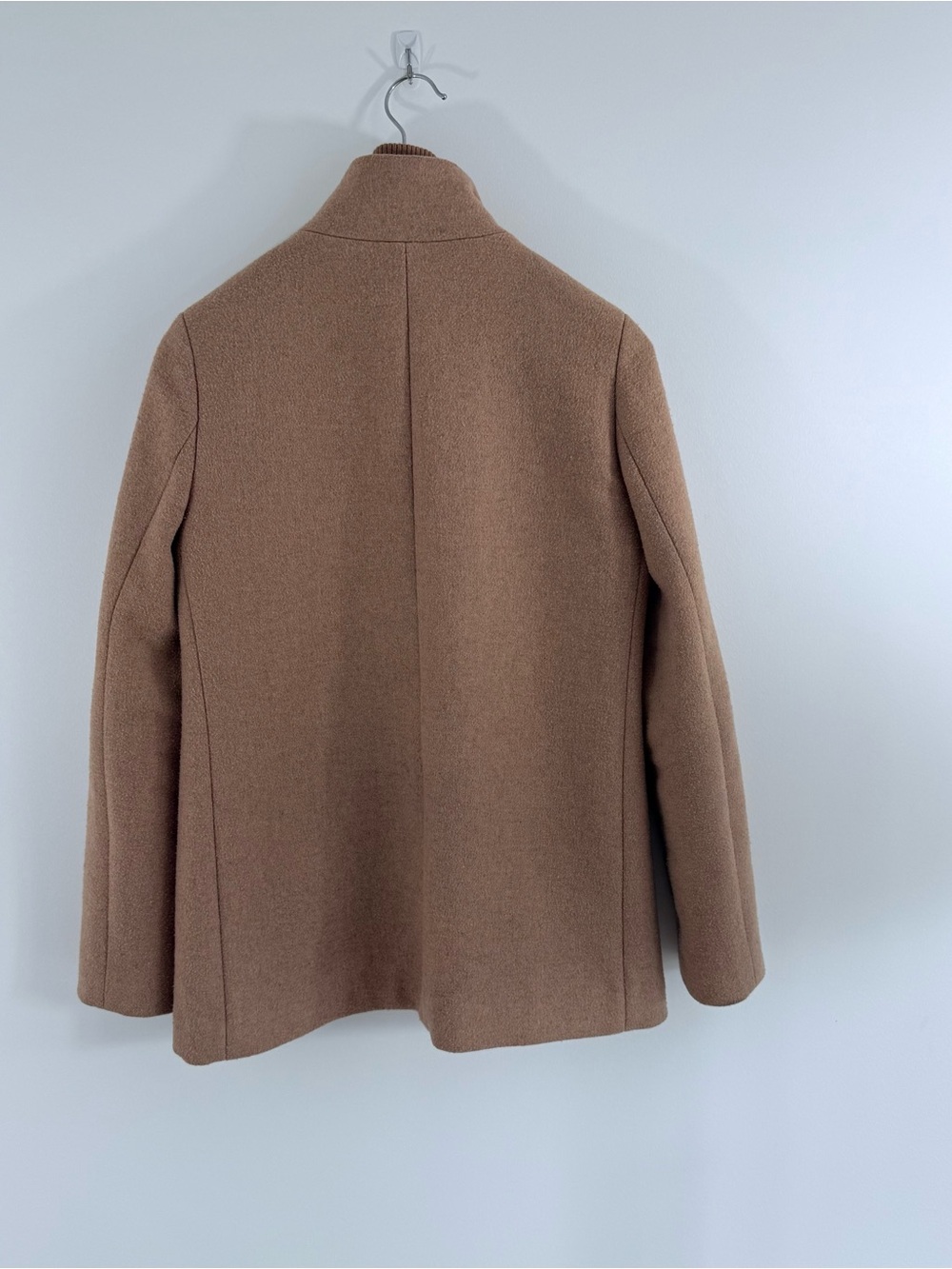 JCrew Classic Zip-Front Fleece Jacket in Camel - Picture 3 of 9